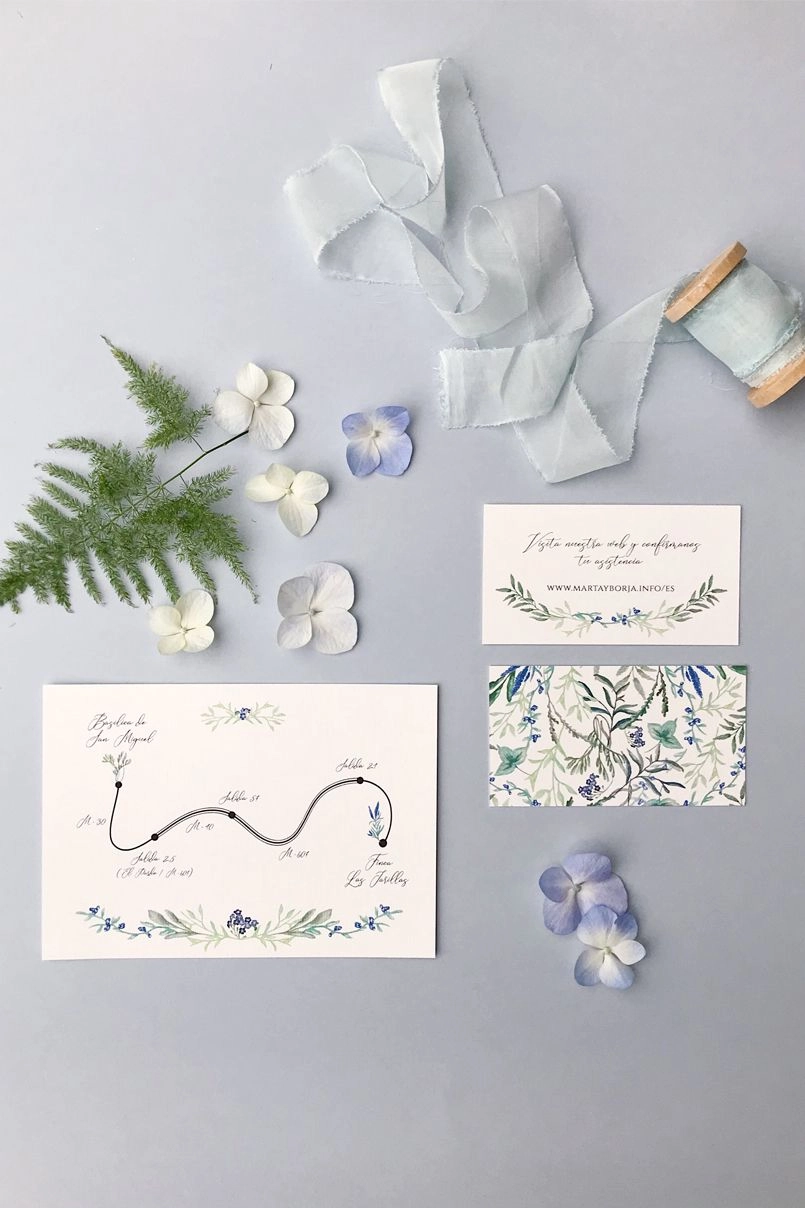 Tarjetas de boda Marmarina